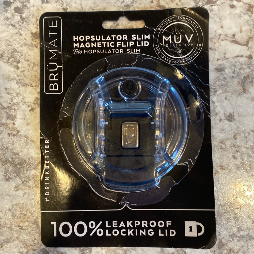 NEW! BRUMATE Slim BevLock Non-Spill Lid - Converts Slim Hopsulator to a Tumbler!